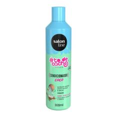 Condicionador de Coco #Tô de Cacho - Tratamento para Conquistar - Liberado, 300 ml, Salon Line, Salon Line, Branco