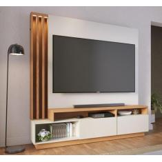 Home Theater Humaitá com Led Para Tv de até 65 Polegadas Off White Mat