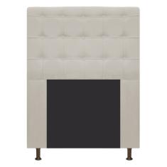 Cabeceira Estofada Dama 90 Cm Solteiro Suede Bege