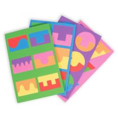 Quebra Cabeça Geométrico Com 4 Placas