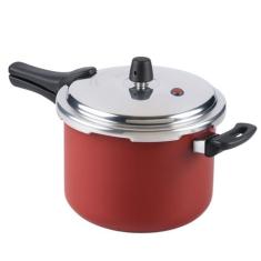 Panela De Pressão Fechamento Externo 4,5L Vermelha Nacional - Alumínio