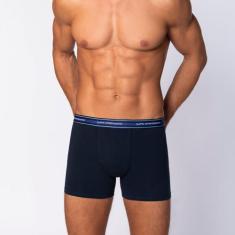 Cueca Lupo Boxer Algodão com Elastano 523-003, Marinho, G