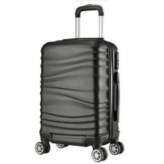 Mala de Viagem Média 65x42x26 Em Abs C/ Rodinhas 360º - EAGLE, Preto