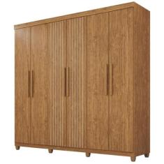 Guarda-Roupa de Solteiro 100% MDF 6 Portas 2 Gavetas Benfica Frison - 