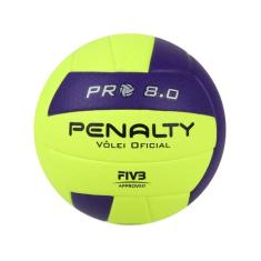 Bola De Vôlei Pro 8.0 Pro IX Penalty, Verde limão e Azul