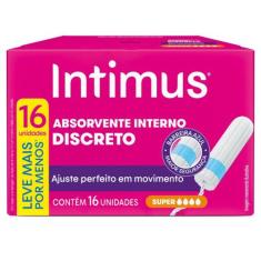Absorvente Interno Intimus Super 16 Unidades Leva Mais Por Menos, 16 U