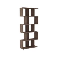 Estante para Livros com Nichos ESM209 Movelbento, Rústico