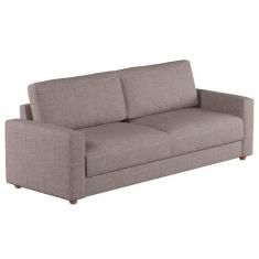 Sofá 3 Lugares Hit Linho Cinza 230 cm - Mobly