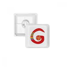 G Alphabet — Teclado mecânico com estampa de frutas laranjas e teclado PBT para jogos