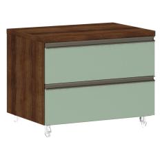 Mesa de Cabeceira Luciane 2 Gavetas Prime Plus 60,5 cm