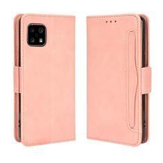 Capa com compartimento para cartão para Sharp Aquos Sense 4 Plus, capa flip de couro para Sharp Aquos Sense 4 Plus, capa magnética retrô para celular, capa carteira com compartimentos para cartões