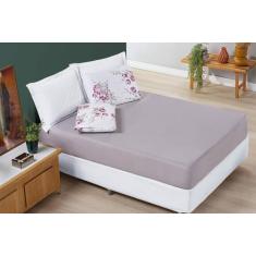 Jogo De Cama Com Elastico Cama Solteiro Flor 3 Peças 200 Fio - Safira 