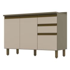 Balcão de Cozinha Connect com Tampo 120 cm Duna Cristal – Henn