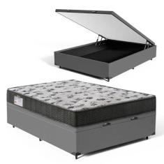 Cama Box Baú com Colchão de Espuma D33 Ortobom ISO 100 Viúva 128cm, Ci