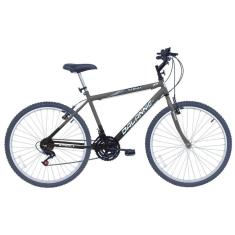 Bicicleta Aro 26 Stroll 18V cor Prata com Preto