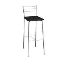 Banqueta com Encosto Flex 98cm Compoarte Cromado 