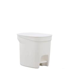 Lixeira Tramontina Compact 7l Em Polipropileno Branco Com Haste Em Aço Galvanizado Tramontina