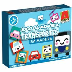 Jogo Da Memória - Transportes - Madeira - Algazarra