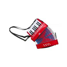 Acordeon Infantil 17 Teclas 8 Baixos Vermelho Custom Kids CKAC 17 - RD