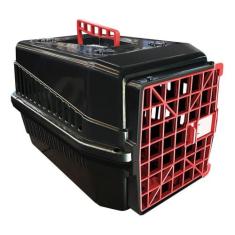 Caixa De Transporte N1 Cachorro Gato Pequeno Médio Porte Rb, Vermelho