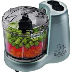 Mini Processador Black Decker HC32p 120W Prata e Preto 110V, 110V