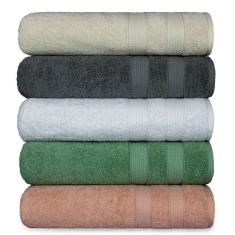 Kit 5 Toalha De Banho Fio Penteado Extra Macia - Comfort