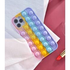 Capinha Compatível Com iPhone Pop It Anti Stress Fidget Toy - Caps Pri