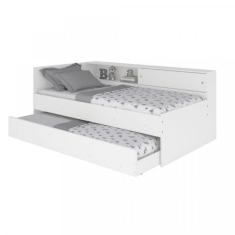 Bicama Infantil com Módulo Lateral Branco