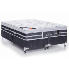 Cama Box Queen Castor Super Luxo Latex Grand Plush One Face 158x198x57