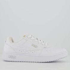Tênis Fila ACD Classic Feminino Branco e Prata-Feminino