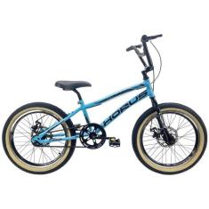 Bicicleta Infantil Aro 20 Bmx Cross Freestyle a Disco Skill Horus, Azu