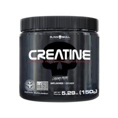 Creatina Mono-hidratada Black Skull em Pó 150g sem Sabor, 150g, Sem Sa