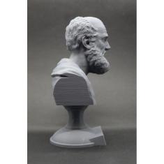 Escultura Busto Hipócrates Médico Grego Pai Da Medicina