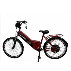 Bicicleta Elétrica - Duos Confort - 800W 48V 15Ah - Cereja - Duos Bike