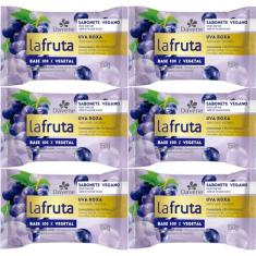 6UN Sabonete La Fruta Uva Roxa Barra Vegetal 150g Davene (6)