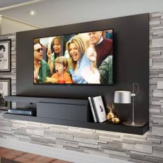 Painel para TV até 60 Polegadas 1 Gaveta Kd2000 Home Quiditá Preto