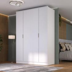 Guarda-roupa 4 Portas Mdf Ravi Branco