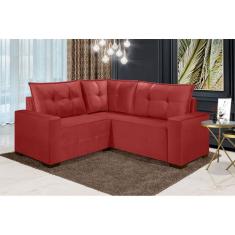 Sofá de Canto ESTILO ESTOFADOS - Milão 2,00x2,00m "Vermelho"