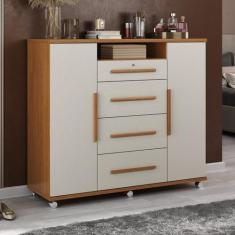 Cômoda Sapateira 2 Portas 4 Gavetas Versátil - Zanzini