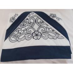 Jogo De Lençol Casal Queen 4 Pecas Bordado Com Crivo 400 Fios - Bordad