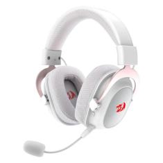 Fone De Ouvido Headset Gamer Zeus Pro H510W Sem Fio Branco - Redragon
