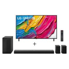 Combo Smart TV LG QNED AI QNED80 65" 2025 + Soundbar LG S70TR 5.1.1 canais, AI Sound Pro, Dolby Atmos - 65QNED80ASA.S70TR