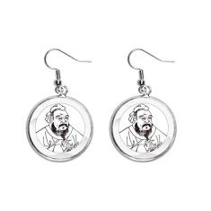 Dao Religion China Lao Tzu brinco pendente prata joia feminina