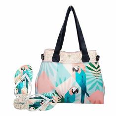 Bolsa Com Chinelo Feminino Araras Magicc Bolsa