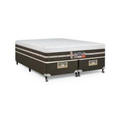 Cama Box + Colchão Castor King Silver Star Air One Face Tecnopedic 180x200x59cm