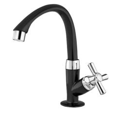 Torneira Lavatório Tigre Bica Alta Móvel Cross Preta