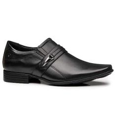Sapato Social Masculino Fivela Couro Preto Pegada 124776-01