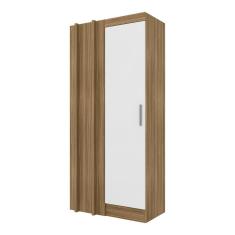Guarda Roupa Modulado Canto Reto Joker Boreal/branco- Móveis Arapongas
