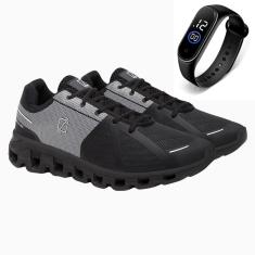 Tênis Esportivo Masculino Academia Fitness Caminhada Cadarço + Relógio-Masculino