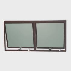 Janela de Alumínio Maxim-Ar 2 Seções 60x120cm Vidro Mini Boreal Plus Brimak